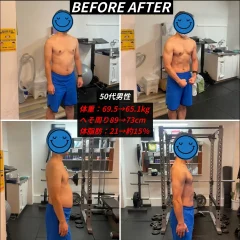 50代男性がダイエットに成功した画像
