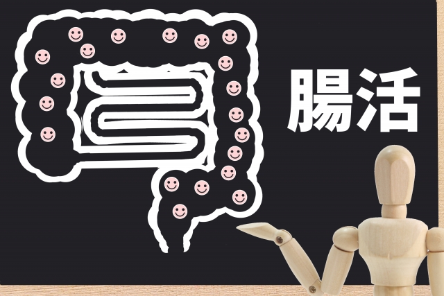 腸活と書いたイラスト